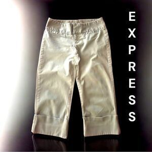EXPRESS Girl’s Olive Green Capri - Cuffed Pants l 12 (?) l EUC